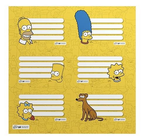 ETIQUETAS ESC. x2u.(12rotulo) SIMPSONS