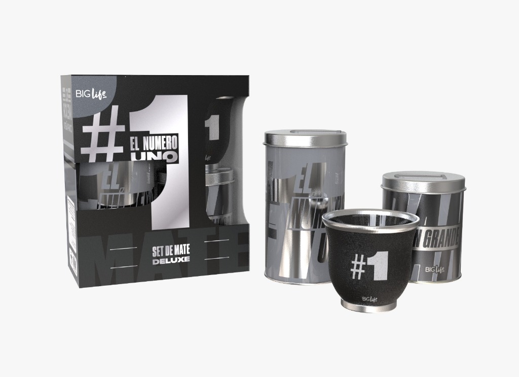 SET DE MATES DELUXE PADRE PLATEADO
