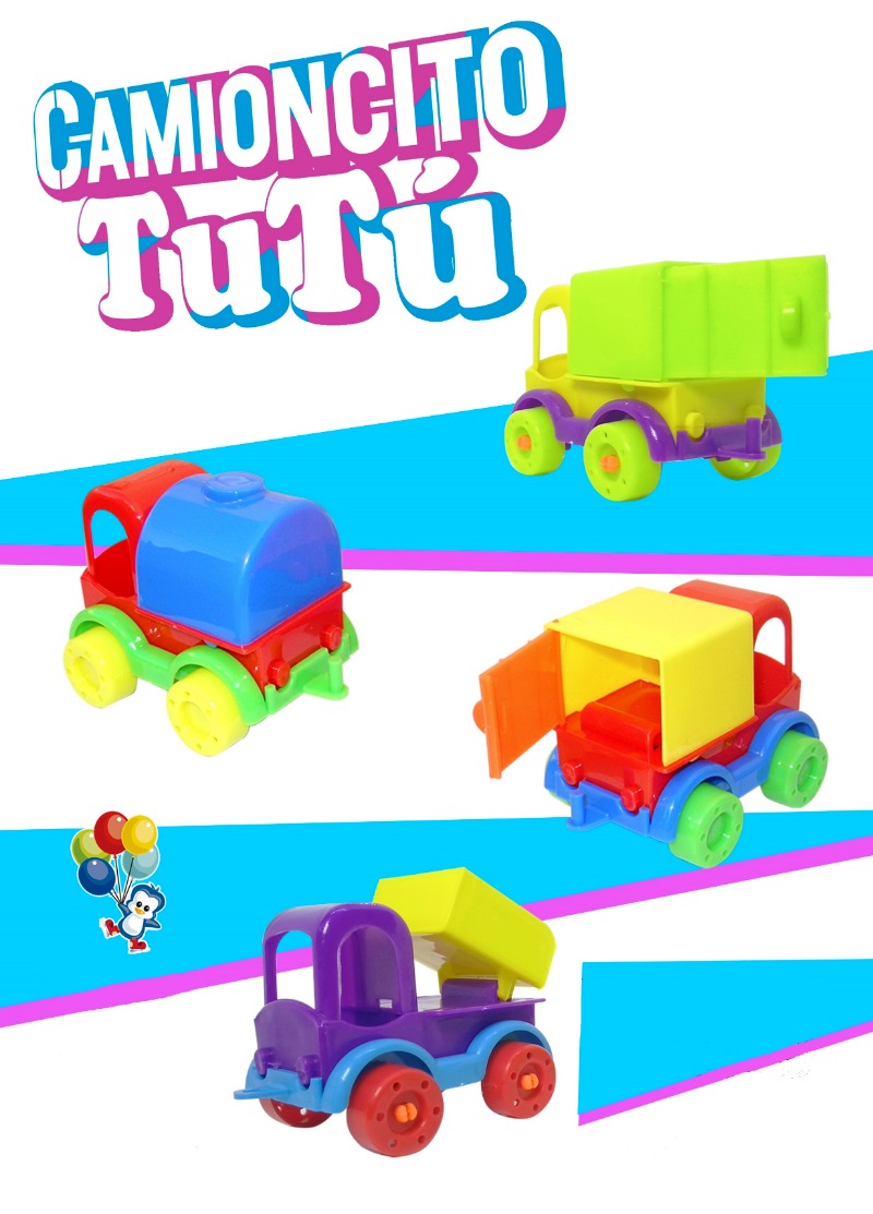 CAMIONCITO TUTU DE PLASTICO