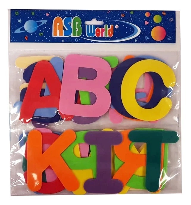 GOMA EVA ABC LISA 8cm.x2mm.x1u.