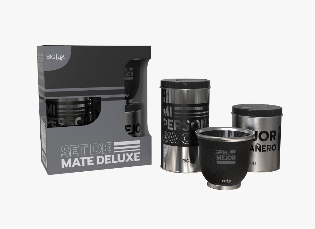 SET DE MATES DELUXE PADRE NEGRO