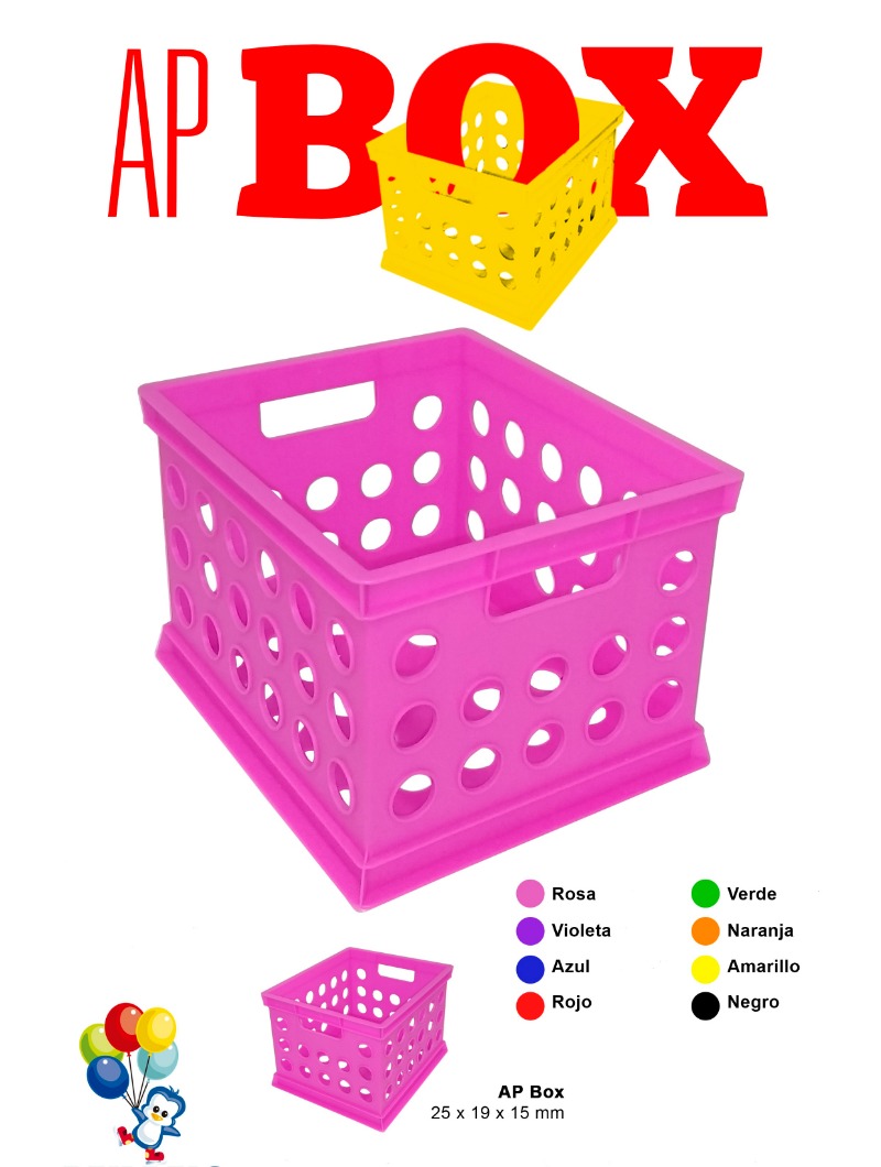 CANASTITO PLASTICO COLOR AP BOX