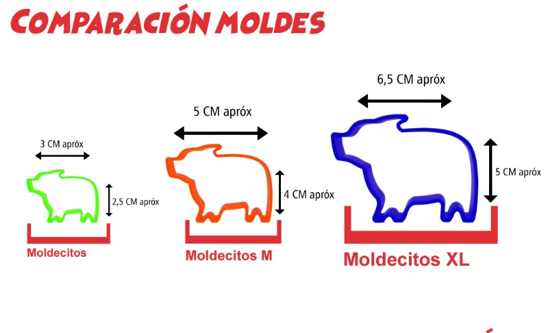 MOLDES PLASTICO XL  P/MASAS