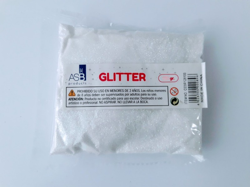 GLITTER IRIDISCENTE x500grs.BLANCO