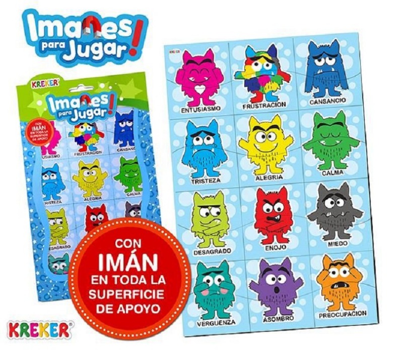 IMANES P/JUGAR EMOCIONES KREKER