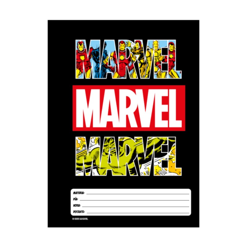 SEP. MATERIAS A4 x6hjs.MARVEL