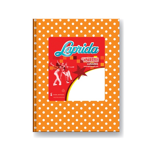 CUAD.T/DURA 50HR.16x21 LUNARES NARANJA LAPRIDA