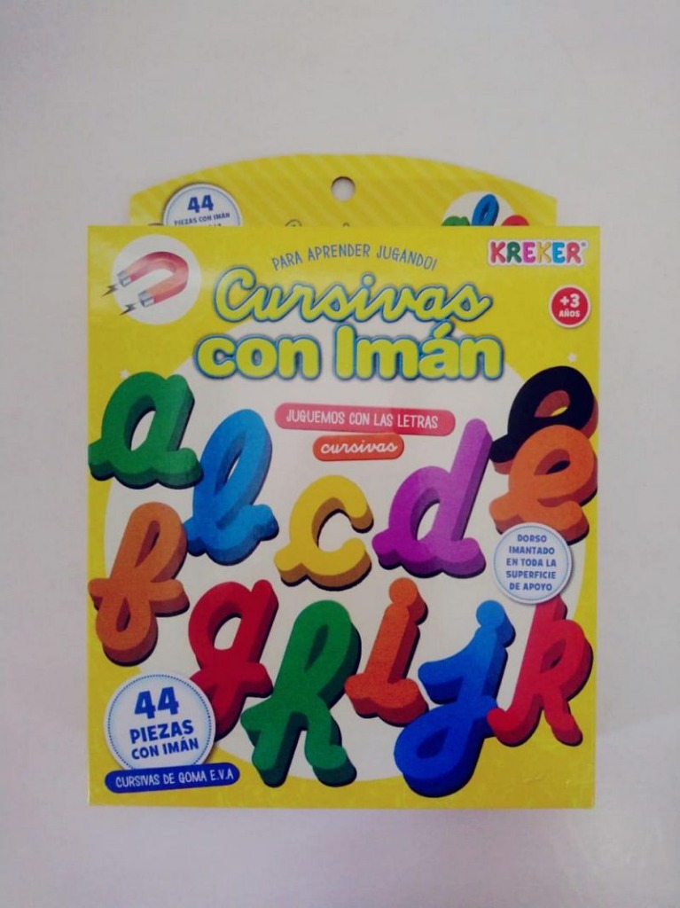 LETRAS CURSIVAS C/IMAN 42 pzas. KREKER