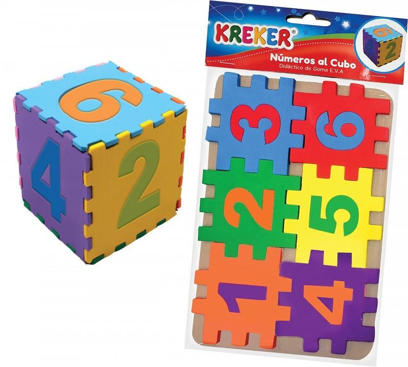 CUBO C/NUMEROS 6 pzas. KREKER