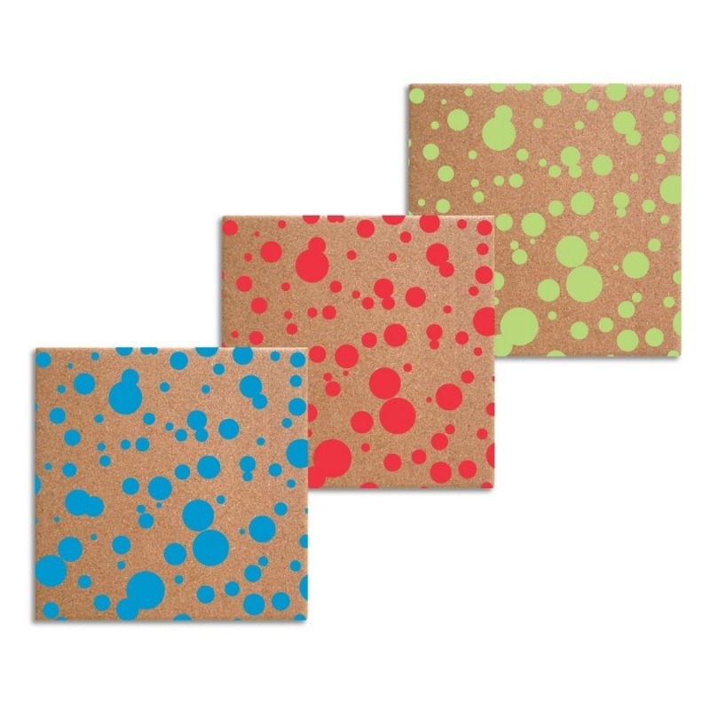 PIZARRA CORCHO DECORADA 35.5x35.5cm. OLAMI