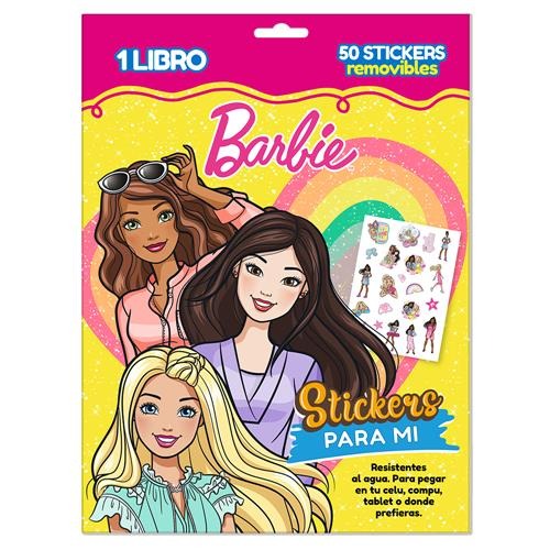 STIKERS P/MI + LIBRO PINTAR N*4 BARBIE