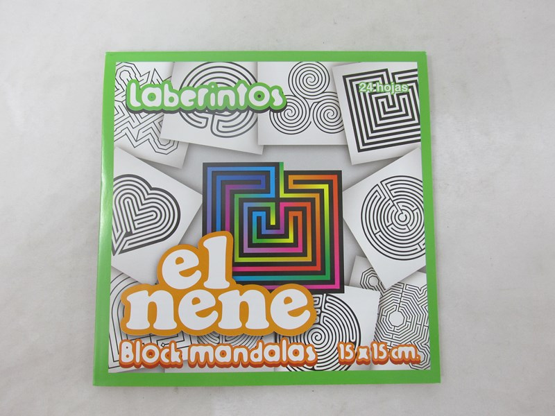BLOCK 15x15cm.MANDALAS LABERINTOSx24hjs.