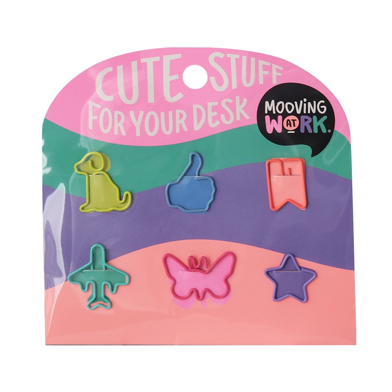 BROCHES CLIPS C/FORMA.x6u.MULTIC.MANIA MOOVING