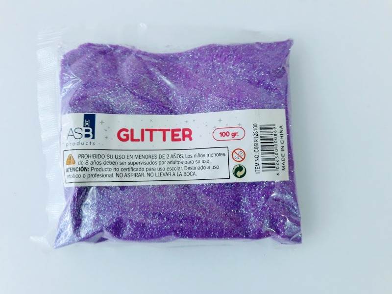 GLITTER IRIDISCENTE x100grs.LILA