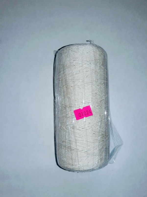HILO ALGODON N*30 4 hebras 2mm.x180m.BOBINA