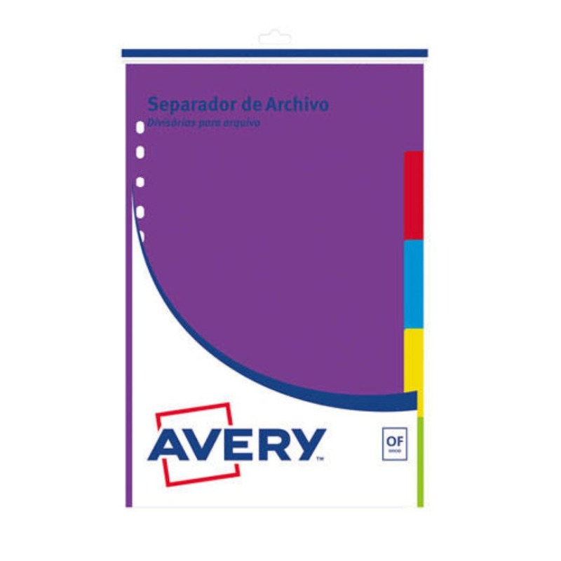 SEP.OF. .x5div.CARTULINA COLOR AVERY