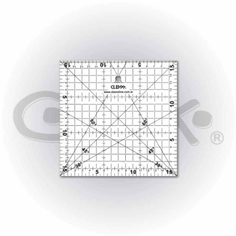 REGLA P/PATCHWORK 16x16cm..