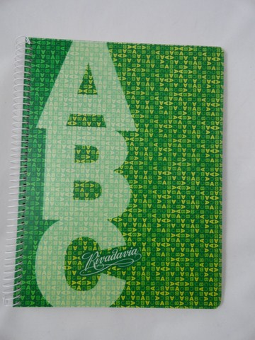 CUAD.ABC 21x27 C/ESP.60HR.T/PVC.VERDE RIV.