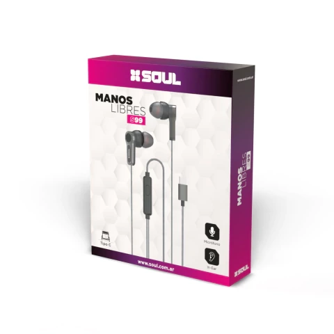 AURICULAR MANOS LIBRE S99TBL BCO TIPO C SOUL