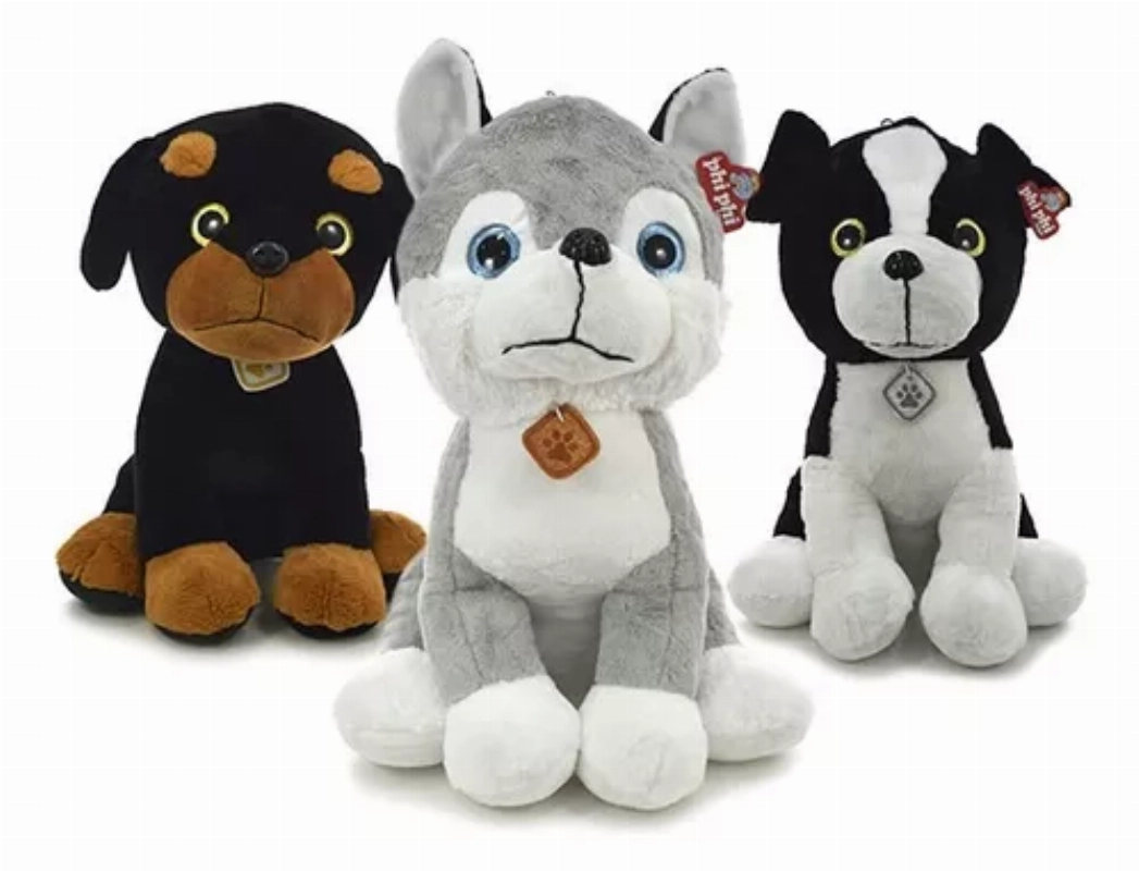 PELUCHE PERRO DE RAZA 35cm. PHI PHI
