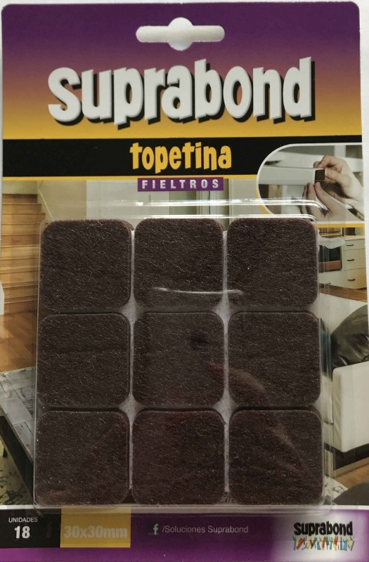 TOPETINAS CUADR.FIELTRO x32u.