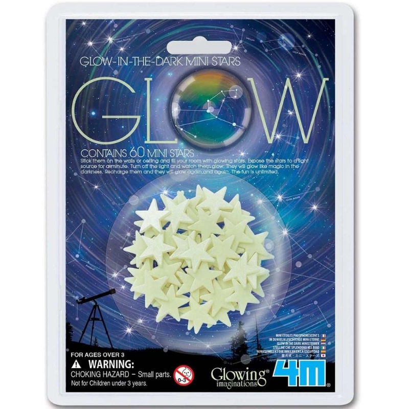 MINI ESTRELLAS BRILL.EN LA OSCURIDAD x60u.