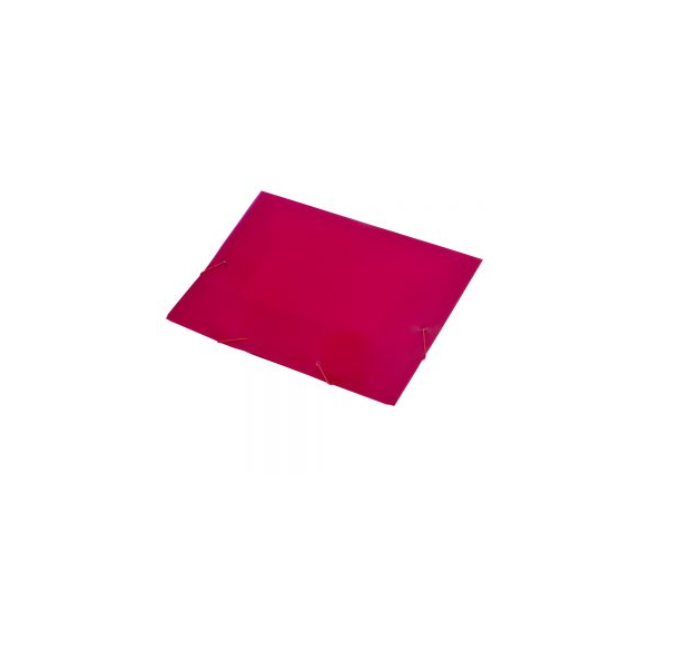 CARPETA OF.3 SOLAPAS ROJO TRANSLUCIDO