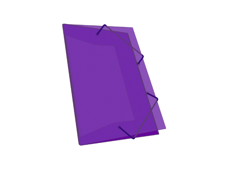 CARPETA OF.3 SOLAPAS VIOL.TRANSLUCIDO