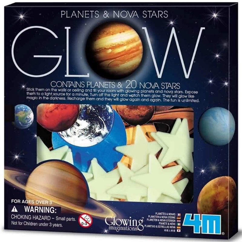 ESTRELLAS+ PLANETAS BRILL.EN LA OSCURIDAD x28u.