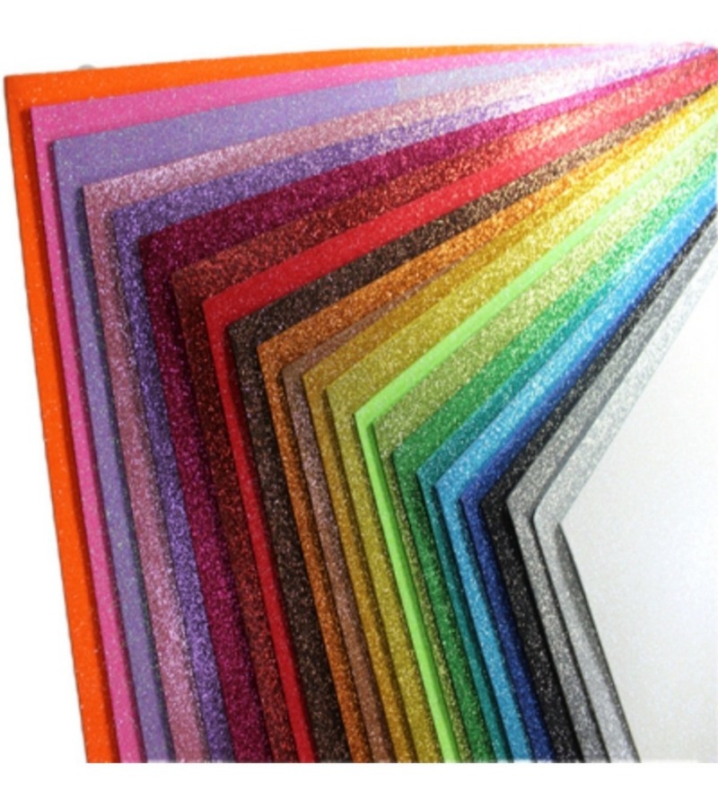 GOMA EVA 40x60cm.x2mm.S.GLITTER