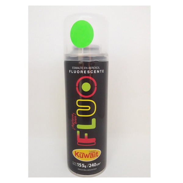 PINTURA EN AEROSOL 240cc. FLUO VERDE 