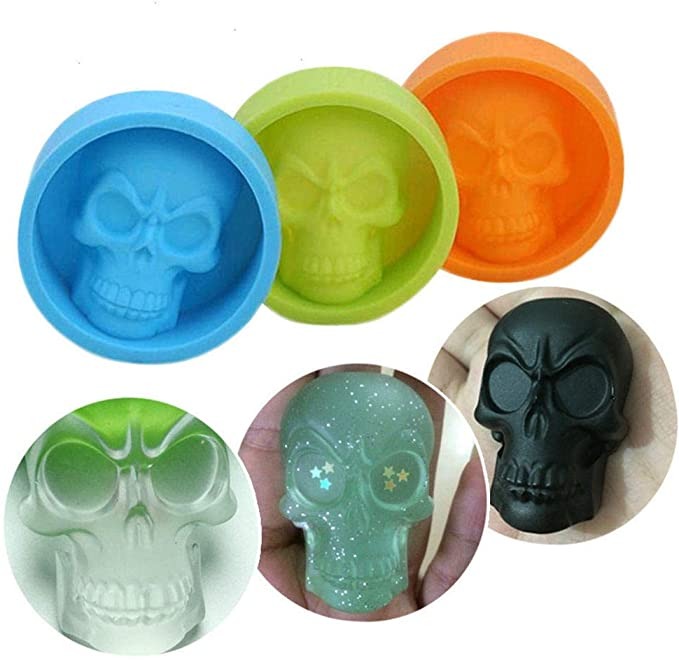 MOLDE P/HIELO CALAVERA SILICONA x1u.