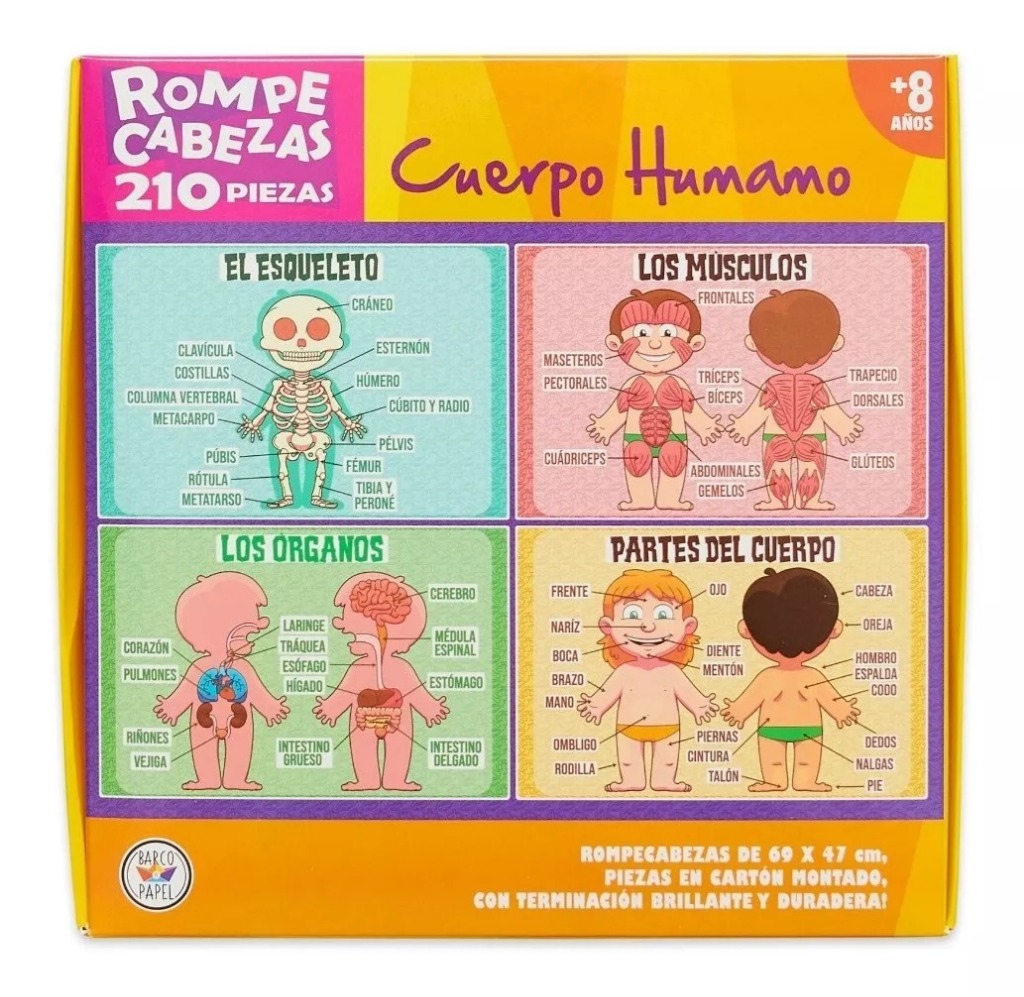 ROMPECABEZAS CPO.HUMANO x2u. (12-8 PIEZAS)