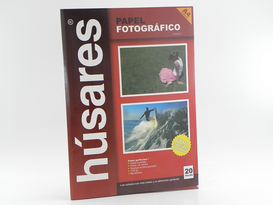 PAPEL GLOSSY IJ. A4 230grs.x20hjs.HUSARE