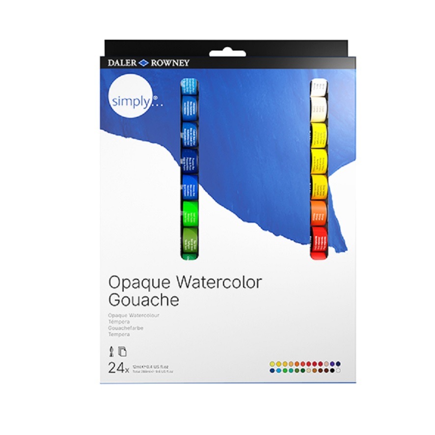 GOUACHE POMO 12ml.x24u. SIMPLY  ROWNEY