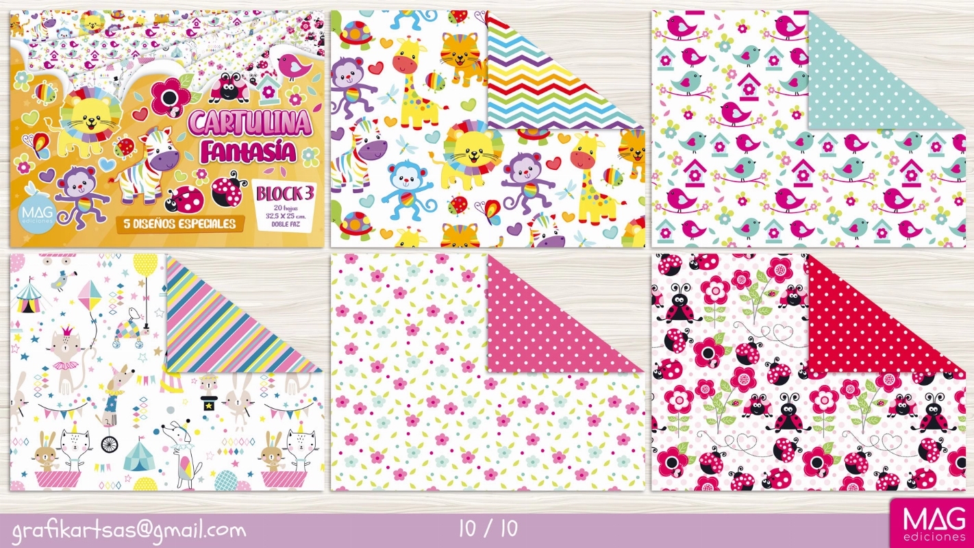 BLOCK 32.5x25cm.DISEÑO ESPECIALES I x20hjs.