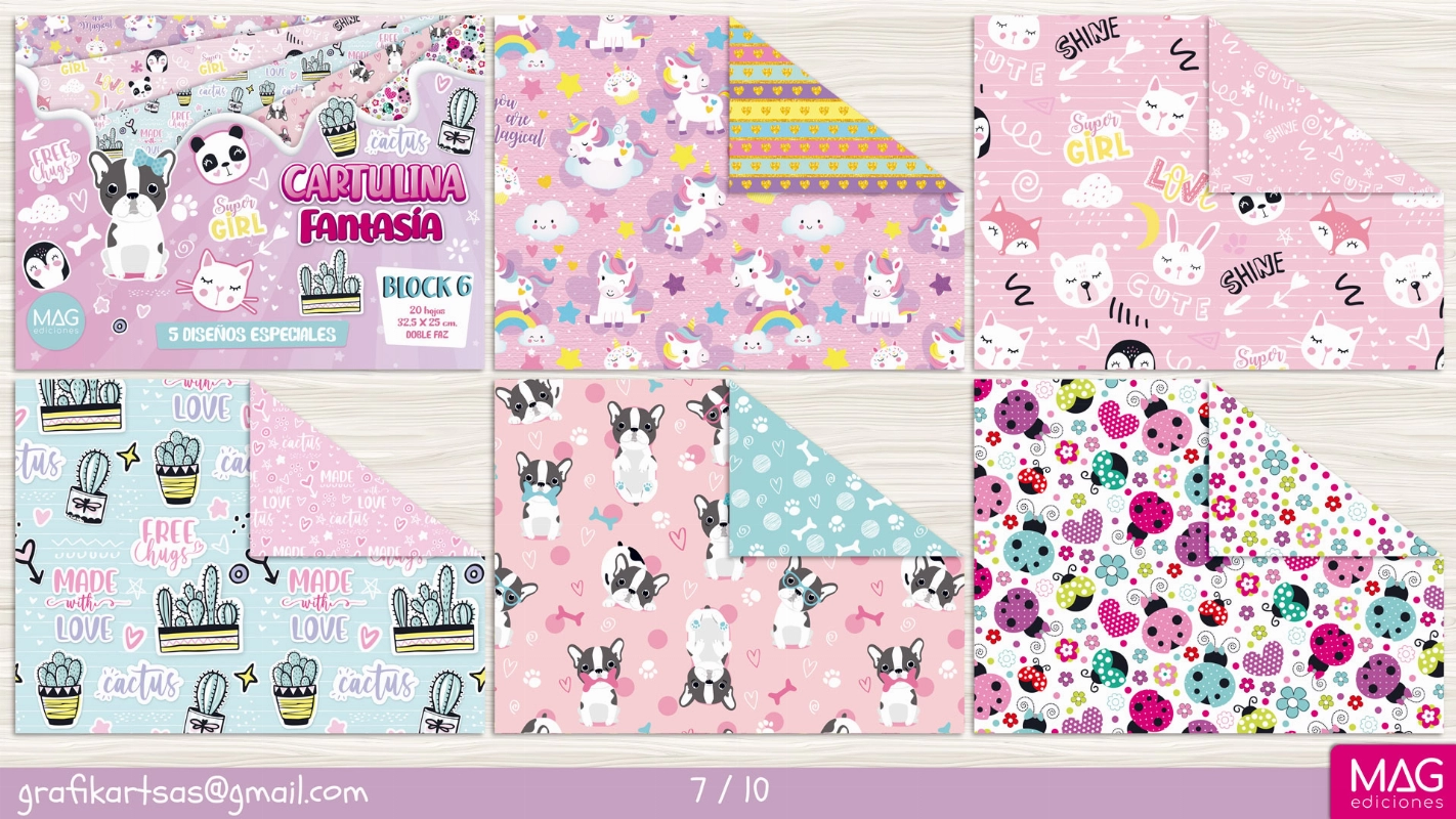 BLOCK 32.5x25cm.DISEÑO ESPECIALES III x20hjs.