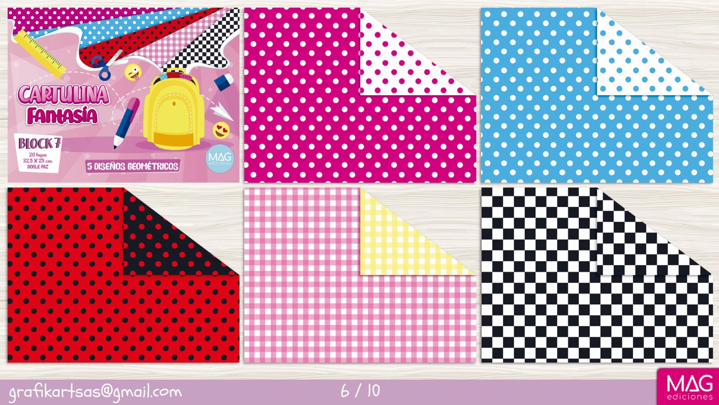 BLOCK 32.5x25cm.DISEÑO GEOMETRICOS III x20hjs.