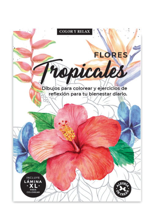 COL.COLOR Y RELAX:FLORES TROPICALES