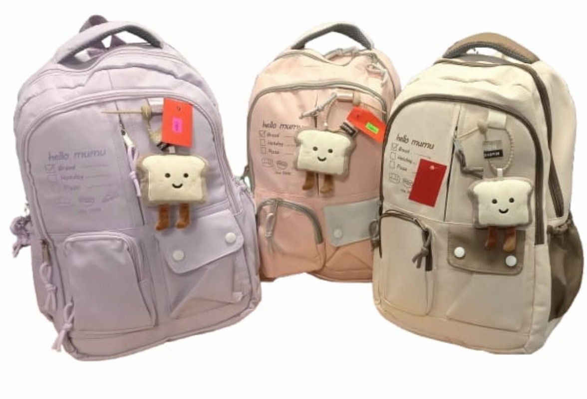 MOCHILA DE ESPADA 16* KAWAII C/LLAV.PANCITO