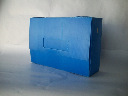 CAJA ARCHIVO LEGAJO PLÁST.AZUL 39x28x12cm.