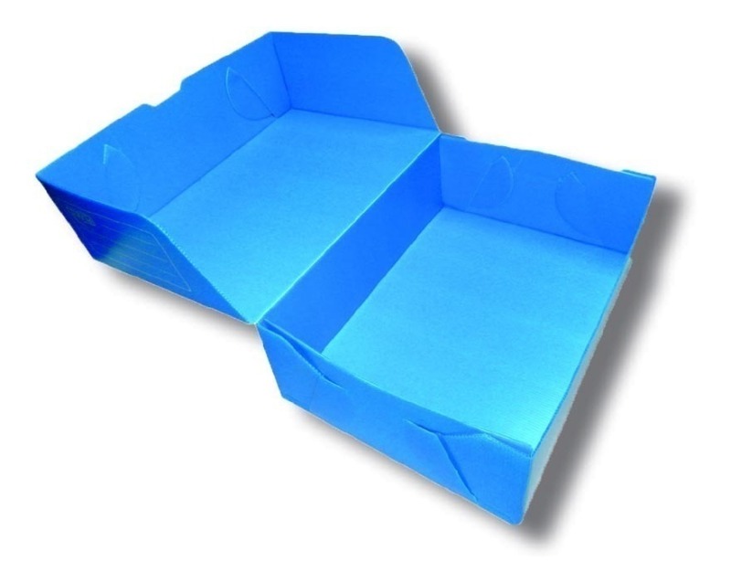 CAJA ARCHIVO A4 PLAST.AZUL.33x24x12cm.