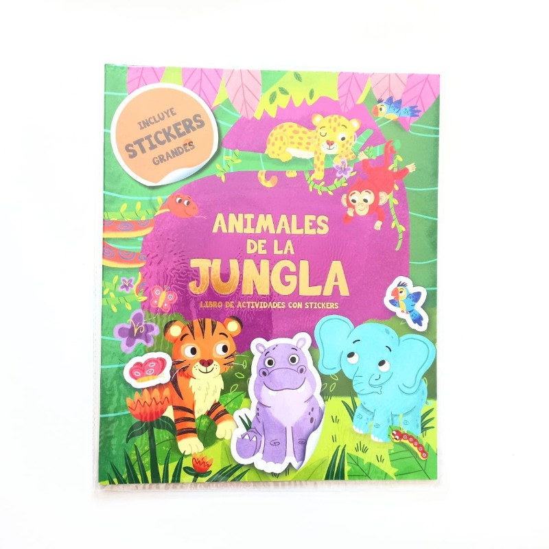 COL.ANIMALES C/STICKERS: DE LA JUNGLA