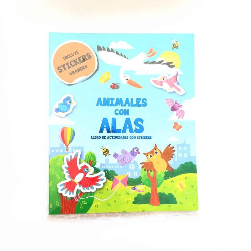 COL.ANIMALES C/STICKERS: CON ALAS