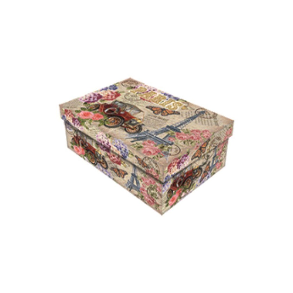 CAJA MEDIANA ROMANTICA 39x29x14cm  INK DROP