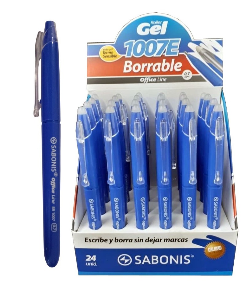 BOLG. GEL 0.7mm. BORRABLE 1007 AZUL