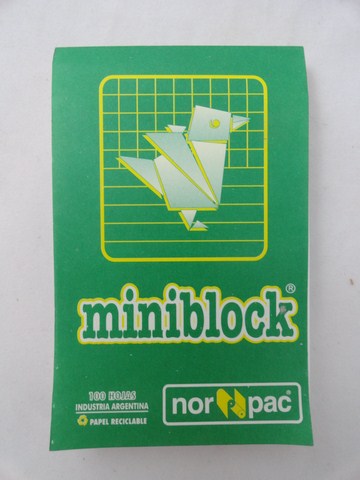 MINIBLOK 7,5x11cm. 100HR. NORPAC