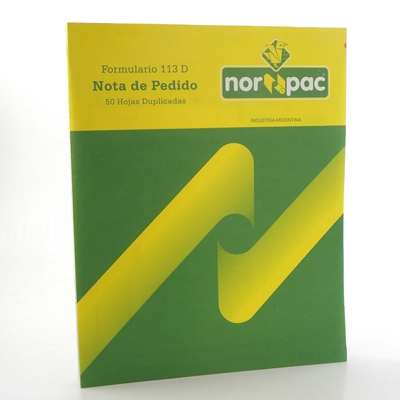 NORPAC*TAL.NOTA PEDIDO GDE.DUPLICADO
