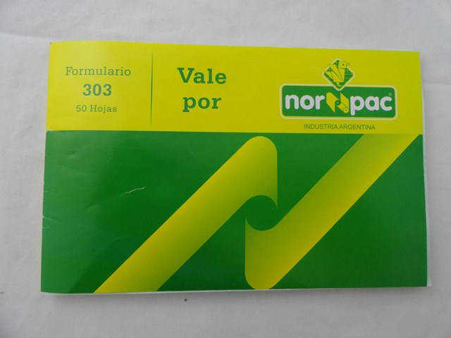 NORPAC 303 TALONARIO VALE POR