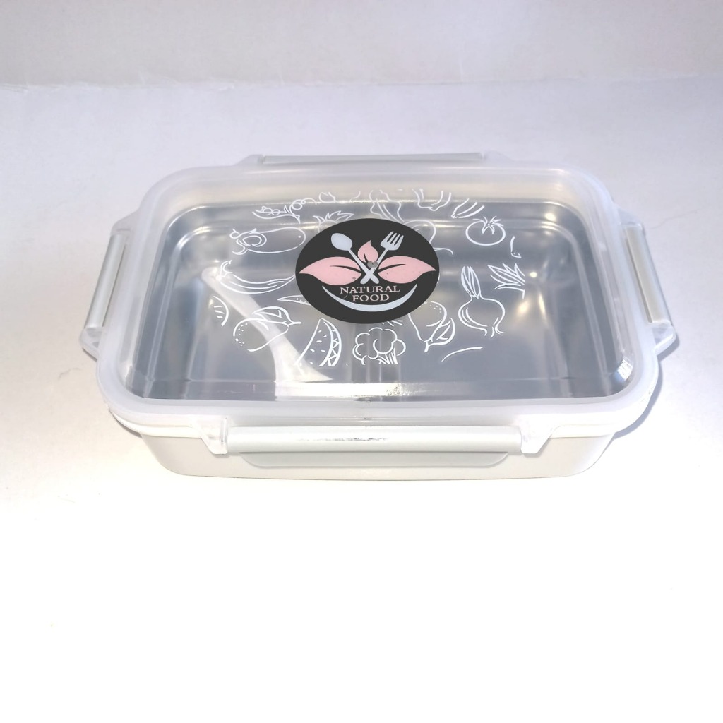 CAJA TUPPER PLAST. ACERO C/DIV.